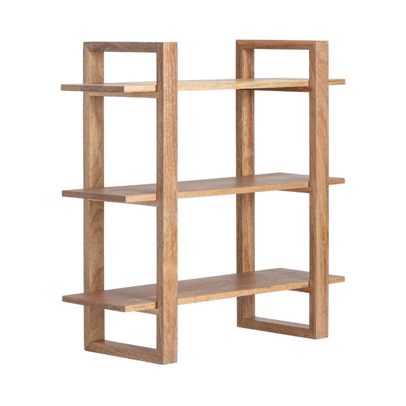 Allmodern Sufjan Mango Solid Wood Tiered Shelf Reviews Wayfair